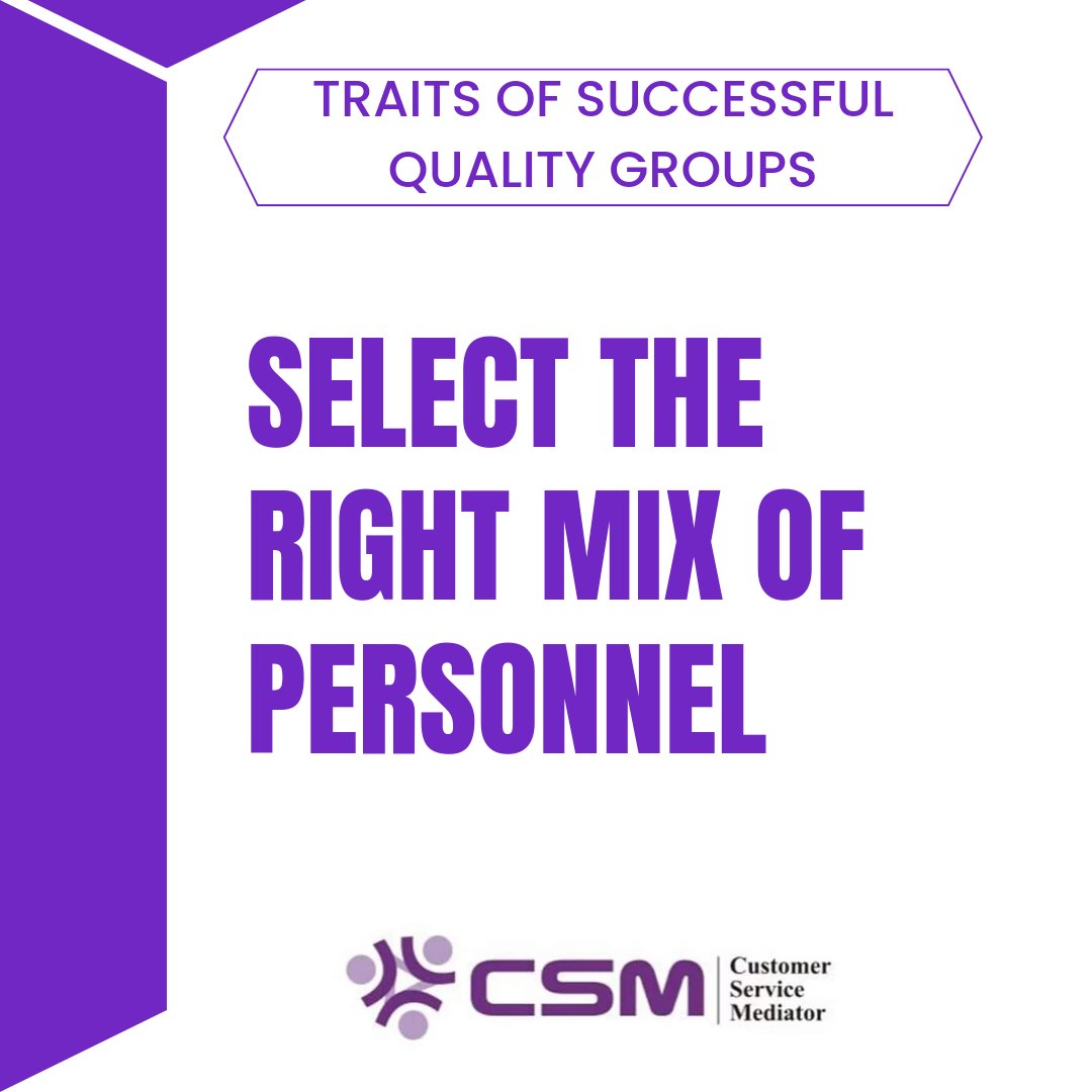 csmnig's tweet image. Choose personnel who have a direct, hands-on relationship with the issue they are tasked to solve, and, where possible, include personnel from different departments in the Organization.
#customerexperience #CSR #relationshipmanagement #problemsolving