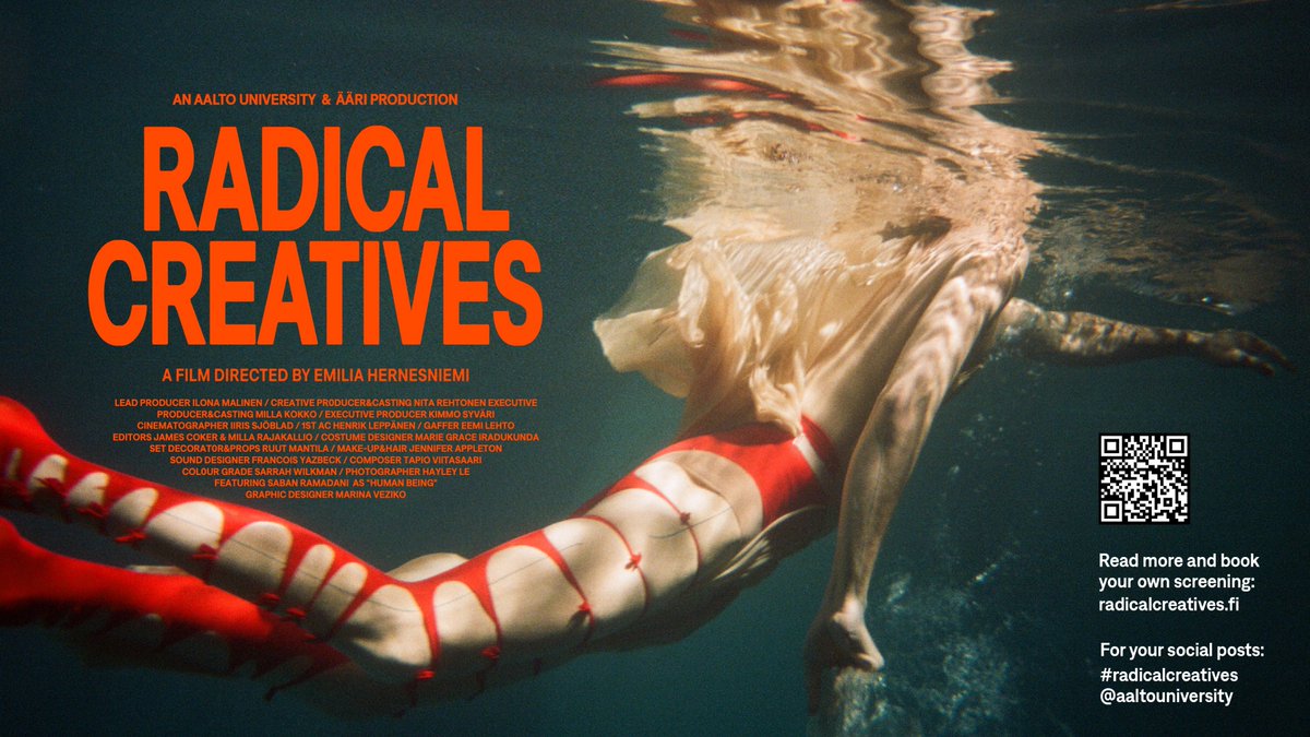 Vapaa pääsy: Radical Creatives –dokumenttielokuva 🎥

Torstaina 7.11. ja 28.11. klo 18–19 Heurekan auditoriossa esitetään Aalto-yliopiston tuottama dokumenttielokuva. Sisäänpääsy Heurekan näyttelyihin klo 15–20 vain 10 €. 💡<a href="/AaltoUniversity/">Aalto University</a> #radicalcreatives