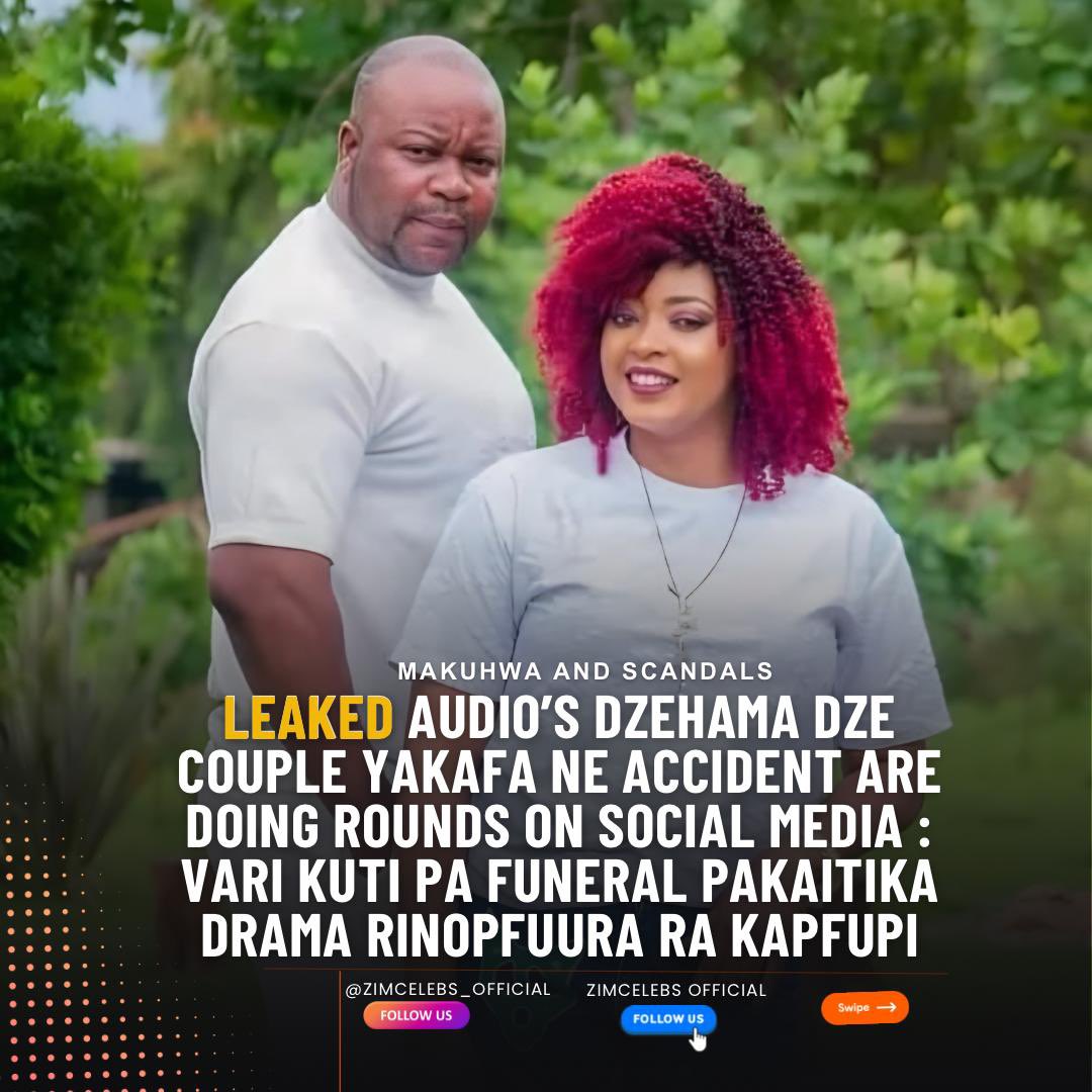 zimcelebs1's tweet photo. #ZCScandals : The funeral of the late Eddy Fresh and his wife is alleged to have been filled with drama. Audio recordings from their relatives are circulating on social media, narrating the events that took place at the funeral. In the latest leaked audio, it is claimed that the couple owed a traditional healer, Sekuru Kafera, $10,000 USD, which they refused to pay ndobva Sekuru vaye vavaurayisa ne accident