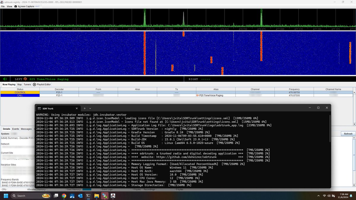 JVital2013's tweet image. Thanks to DSheirer for making an official version of sdrtrunk for Windows on ARM64! After some initial issues, it is now running well in the latest nightly. It's listed on armsdr.com, and downloads are available from GitHub 🥳