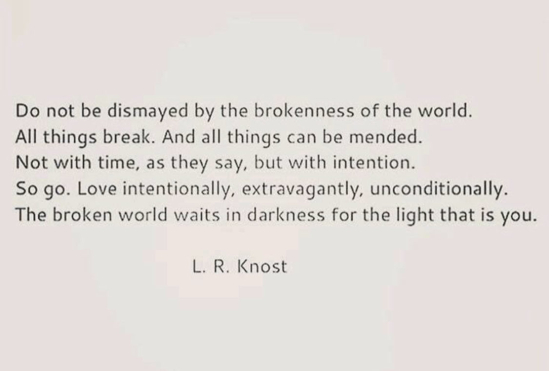 As we wake up this am.... let's remember our priorities. What is important to our lives. Let's commit these priorities and hold them close. The "noise" will dampen just a bit. Breath....be the light that is you