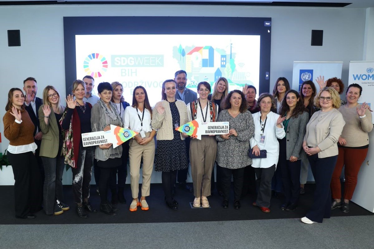 UNDPBiH's tweet photo. #SDGWeek2024 ▶️ The 5th meeting of the 🇧🇦 Coalition for #Gender &amp; Climate took place! 
Created in partnership with @ARSBIH 🤝@unwomenbih, this platform unites institutions, individuals, &amp; civil society for environmental protection and #GenderEquality. https://t.co/CHJQIr6jXz