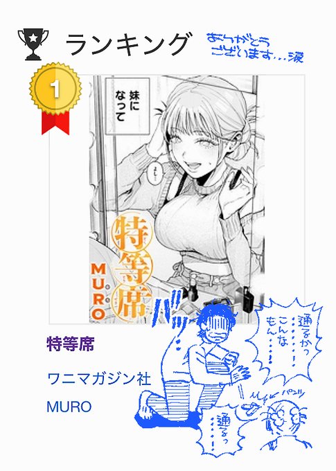 DLサイト1位ありがとうございました‼️各所感想とか本当にありがたく拝見してます。。こまちゃん…😭😚 