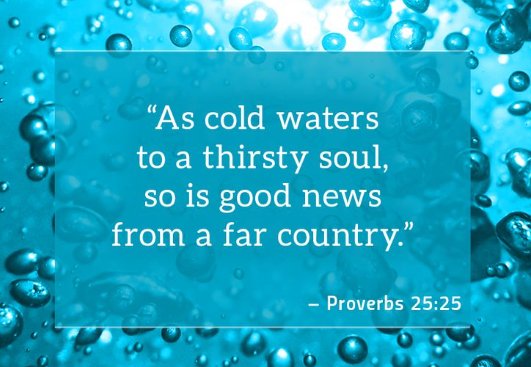 JeanMinistries's tweet photo. "As cold waters to a thirsty soul, so is good news from a far country." - Proverbs 25:25
#GodBlessAmerica 
#GodBlessUSA 
#GodBlessPresidentTrump https://t.co/gy1jh0JJOO