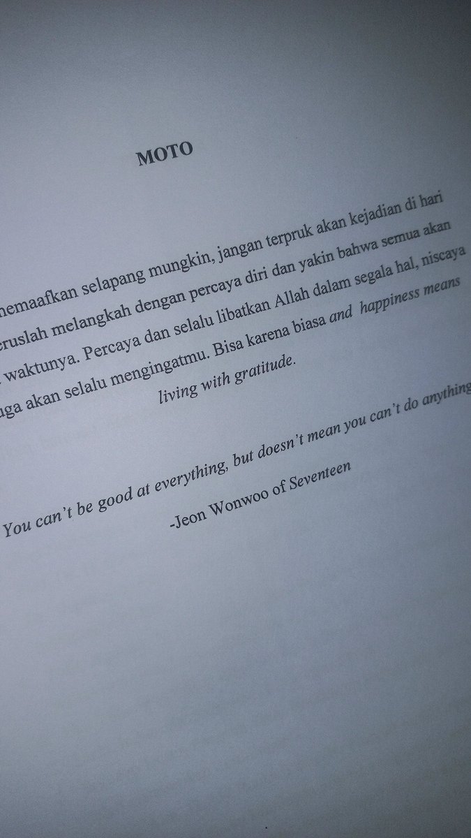 sweeetje's tweet photo. Udah lewat tapi..

wonwoo aku bisa wonwoo, tulis nama kamu dalam moto skripsiku🥹✨️ https://t.co/hypwGXz87G