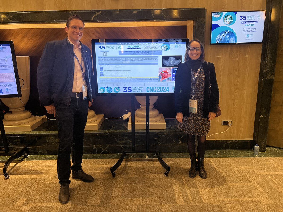 cgdsonespases's tweet photo. Los Drs @CrisAlvarezSe y @jaumebonninp de @cgdsonespases con algunos de nuestros trabajos sobre cirugía endocrina en el 35 Congreso Nacional de Cirugía de la @aecirujanos. Enhorabuena! https://t.co/aLo8EM6gXW