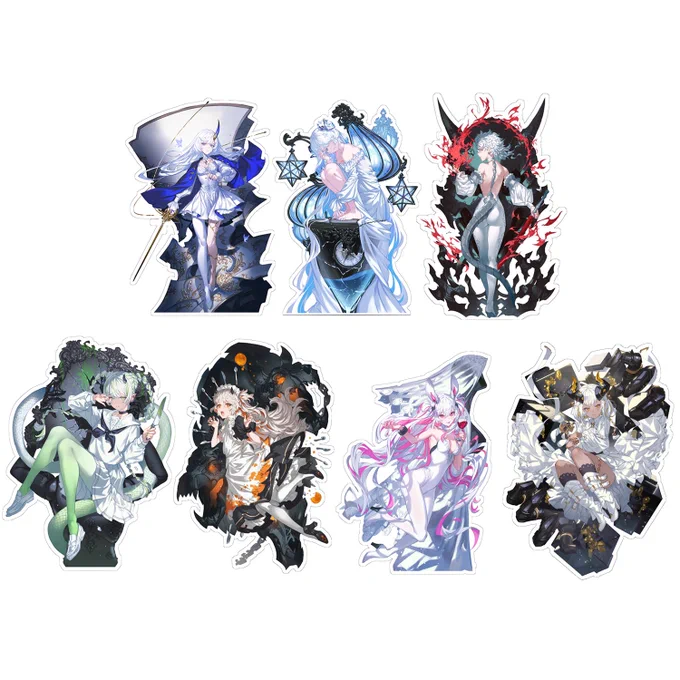 【個展グッズ紹介】VICIOUS SEVEN アクリルスタンド各¥2200実は初制作のアクスタです!#SEVENTHSYMPHONIA 