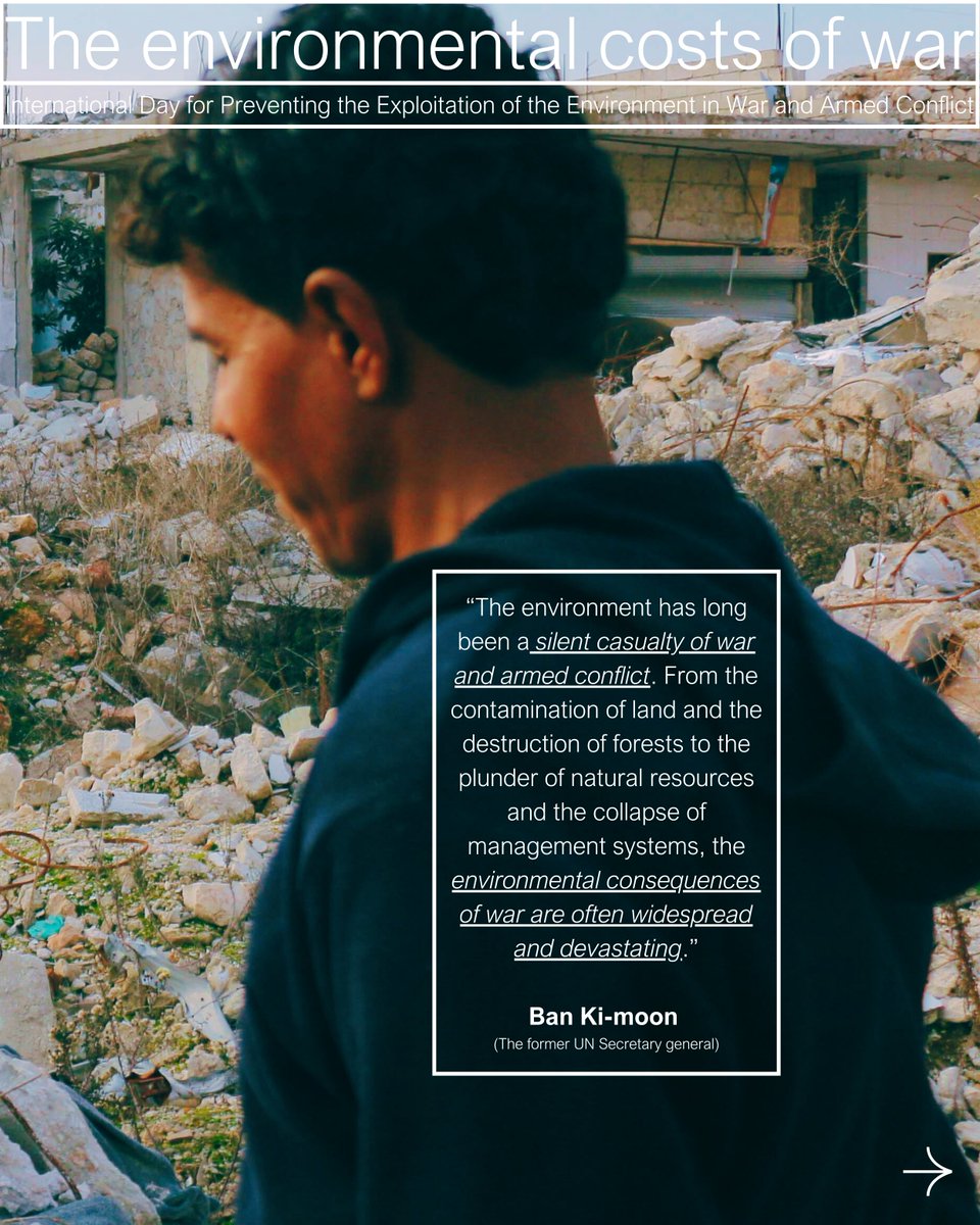 IndiaClimCollab's tweet photo. On this International Day for Preventing the Exploitation of the Environment in War and Armed Conflict, we look at the environmental and carbon costs of militaries and conflict and their impact on the planet.
#EnvConflictDay #NatureSecurity #ClimateSecurity https://t.co/qOhgZNwws0