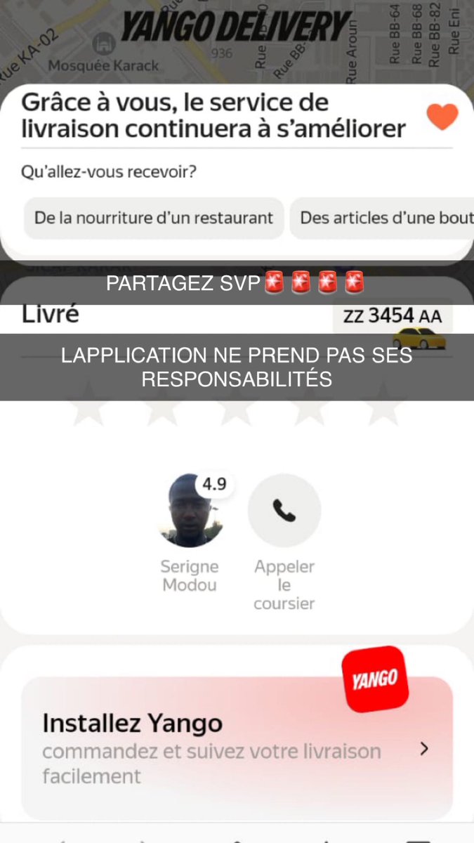 Chonchon2221's tweet photo. 🚨 🚨 🚨 ‼️ @YangoApp  prenez vos responsabilités 🚨🚨🚨🚨🚨 https://t.co/PfojUREj9w