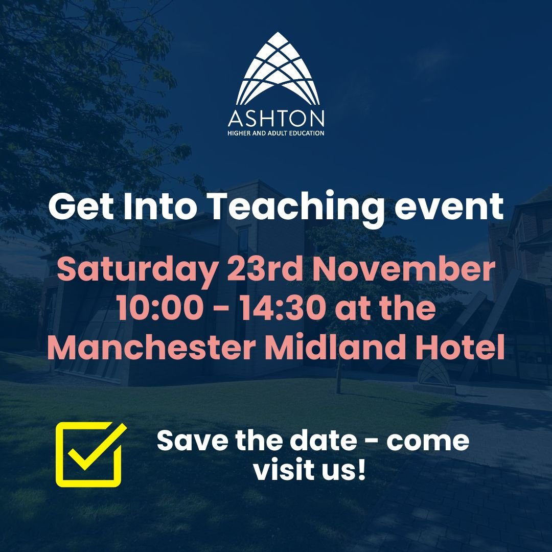 Interested in becoming a teacher &amp; want to know how we can support you on your journey? Come and see us at the next Get into teaching event. 

You can register here: getintoteaching.education.gov.uk/events/241123-…

#teachertraining #getintoteaching #PGCE