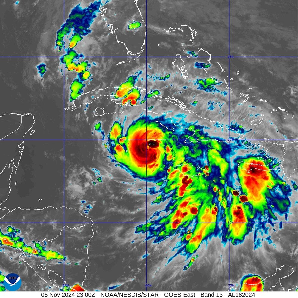 🇨🇺🌀 Huracán #Rafael alcanza la categoría 2