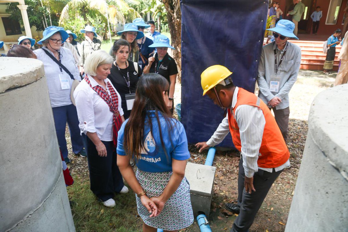 AusEmbPP's tweet photo. Celebrating 10 years of @WaterAidCam in 🇰🇭 with @KarleneMaywald and the board. Since 2014, @WaterAidCam has brought safe water, sanitation and hygiene to 🇰🇭 communities. Water is central to our food systems, health and economic development. 🇦🇺 is proud to support this vital work. https://t.co/9m5F5LFKJF