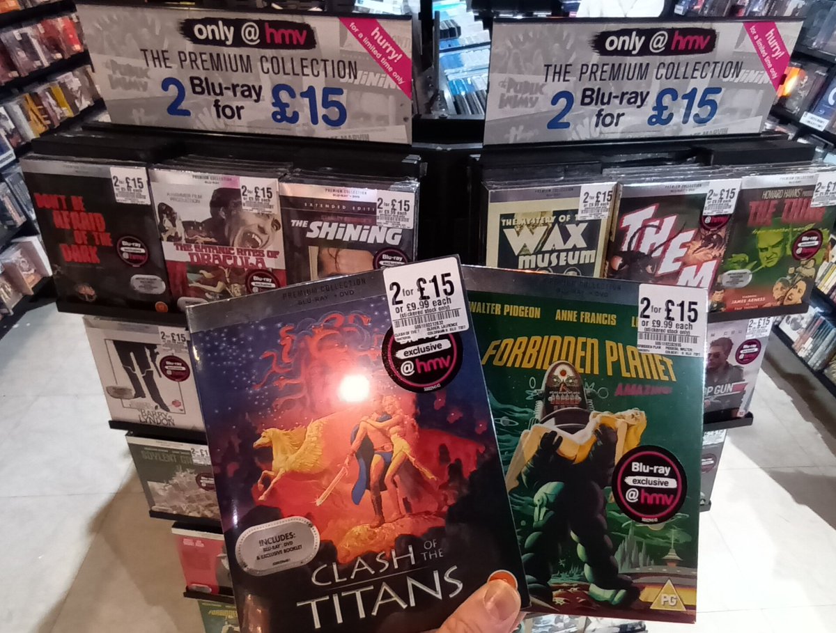hmvBelfast's tweet image. The return of the premium collection
Available only at hmv
Back at the amazing value of 2for£15
Classic movies at amazing prices
Great gifts for you and the other movie lovers in your life
#hmv #premiumcollection #bluray #drama #scifi #horror #comedy #action @avocadoom89