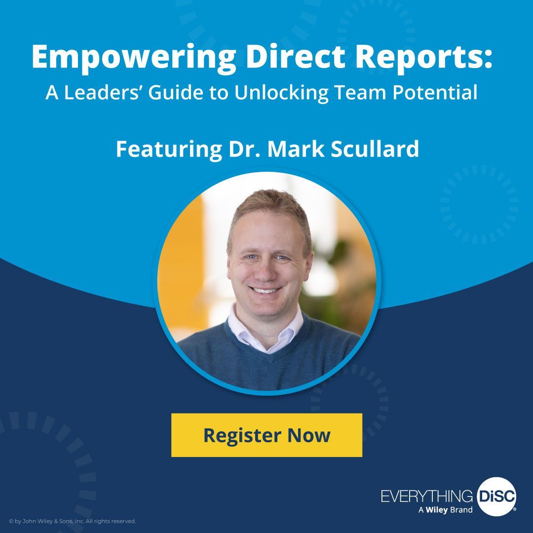Struggling to empower your team effectively? Join me at Dr. Mark Scullard’s upcoming webinar Empowering Direct Reports: A Leaders’ Guide to Unlocking Team Potential on 13th November 4-5pm. Register  online - buff.ly/3I1McAY 
#disc #empowerment #teams #potential