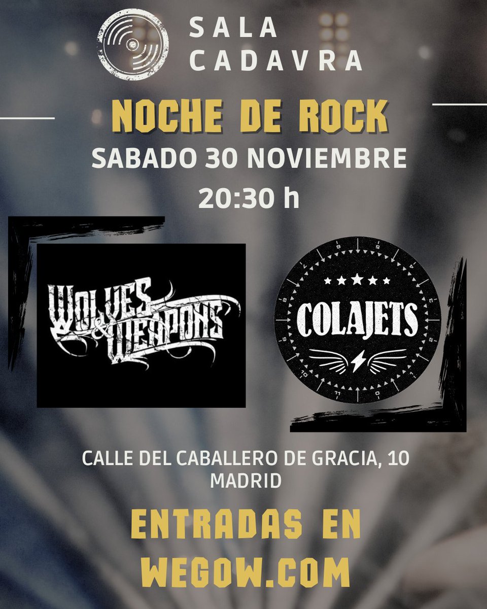 Colajets's tweet image. Madrid, os esperamos!!
Abstenerse gente sin ganas de pasarlo bien