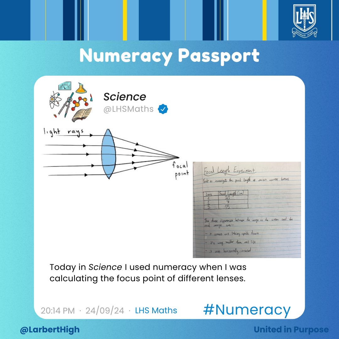 Congrats to Samanvi from Miss Hanna’s 1B3 for her winning Numeracy Passport from our #MathsWeekScot competition! Check out her fantastic work!
<a href="/S1LHSYT/">S1 LHS YT</a> <a href="/LarbertHigh/">Larbert High School</a>