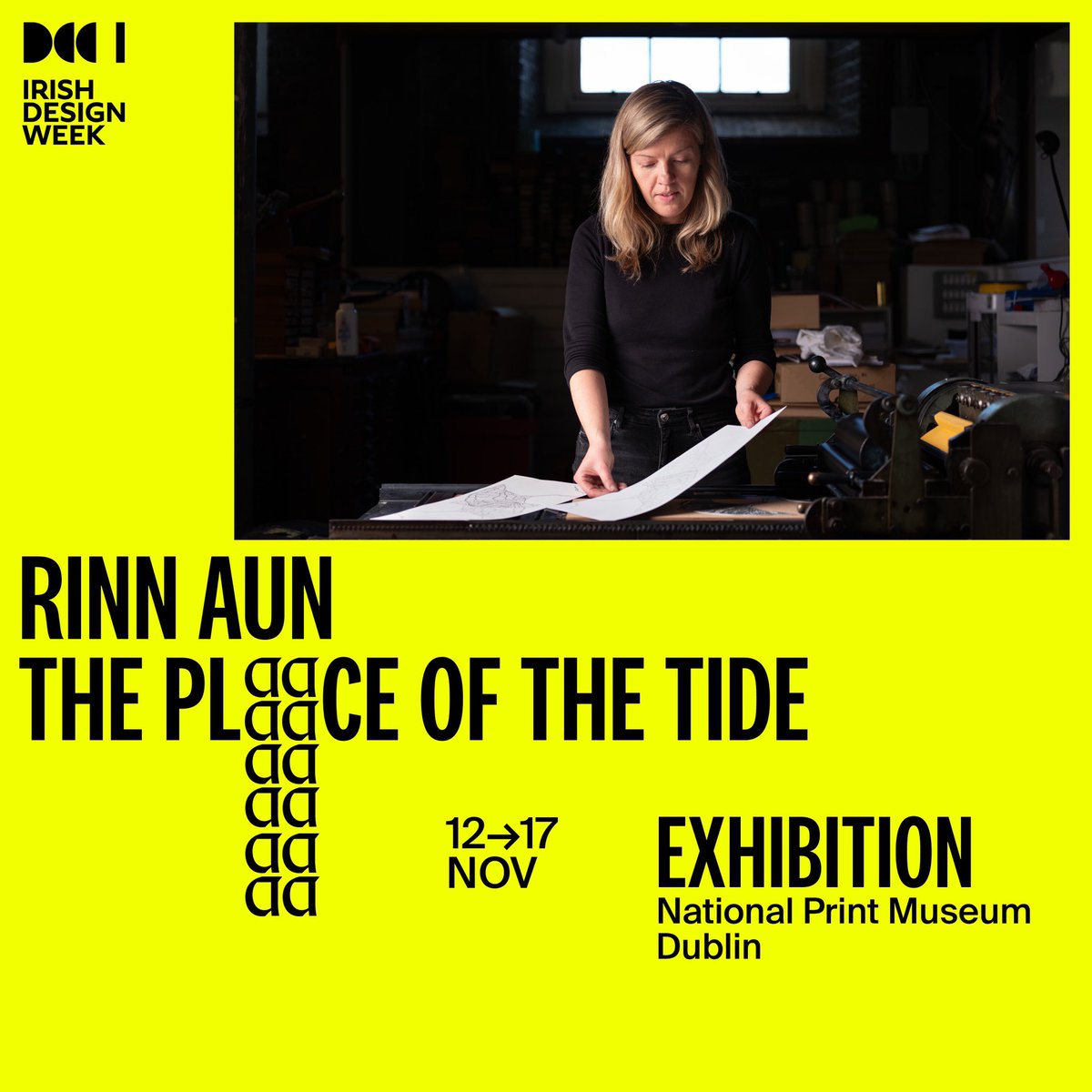 NatPrintMuseum's tweet image. Rinn Aun - the place of the tide. Exhibition opening in less than a week! #IrishDesignWeek @DCCIreland