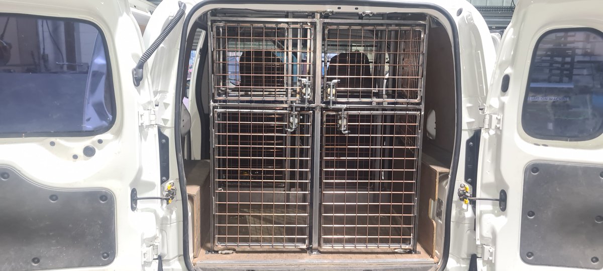 mandjproducts2's tweet photo. Here is a job we have recently completed for a customer. The craftsmanship that has gone into this job is second to none. This is a rear and side door access fiat fiorino van which we have fitted cages into as our customer is a dog walker.
Made from Mild Steel and Polyurethane. https://t.co/SdnwggE0M9