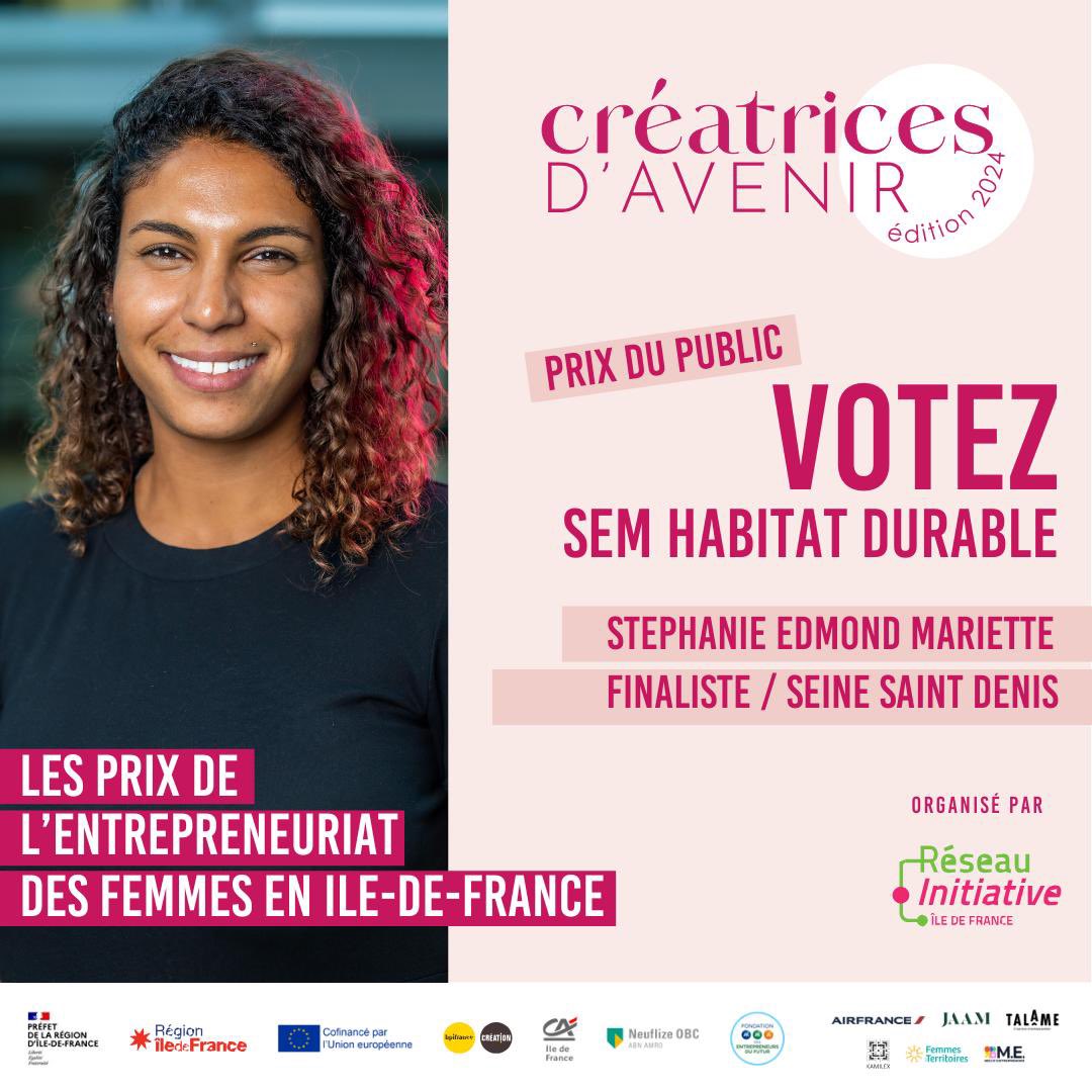 🌟 Votez pour Stéphanie Edmond-Mariette dans la catégorie "Impact" du concours <a href="/CreadAvenir/">Créatrices d'Avenir</a>  ! Soutenez une entrepreneuse qui oeuvre pour un logement inclusif et solidaire 💪

👉 Votez ici en 30 secondes : initiative.wiin.io/fr/application…
#ImpactSocial #Solidaire #immobilier