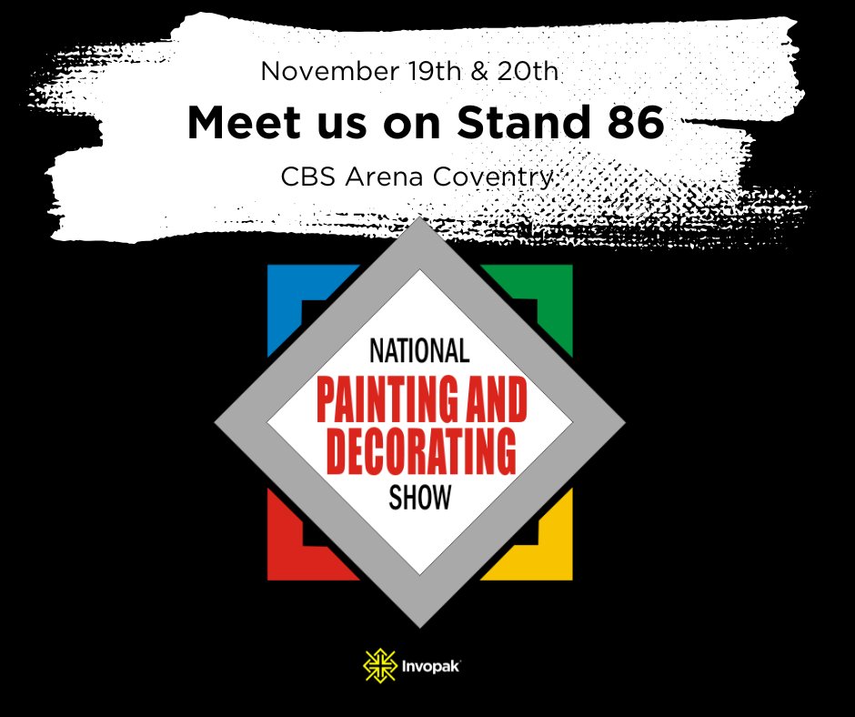 We're exhibiting at the Painting and Decorating Show at the CBS Arena, Coventry on the 19th and 20th of November.
  
Tickets are free: zurl.co/4dGm

#Invopak #Paintinganddecoratingshow2024 #paint #coatings #Industrialpackaging #TradeShow