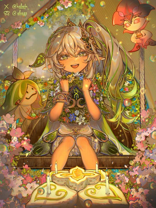 Bday girl (late) #GenshinImpact #HoYocreators #Genshinfanart #nahida 