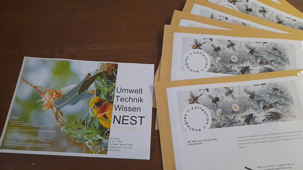 Getting everything ready for a Collection Ecologies Workshop today at NEST <a href="/CollectionEcol1/">The Collection Ecologies Research Collective</a> 
tu.berlin/wg/veranstaltu…