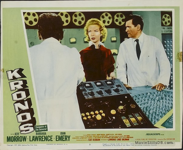 We will be in Craigmillar Library at 5.45pm TODAY with our 8mm projection of KRONOS, a sci-fi gem in which scientists investigate a meteor that crashes into the ocean off Mexico, and encounter a machine designed to syphon energy from earth.
As always, entry is completely free.