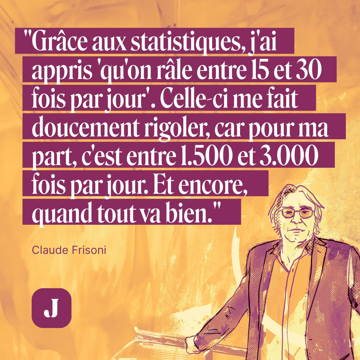 Mal luné, Claude Frisoni s’en prend une fois de plus aux statistiques. lj.lu/friso195