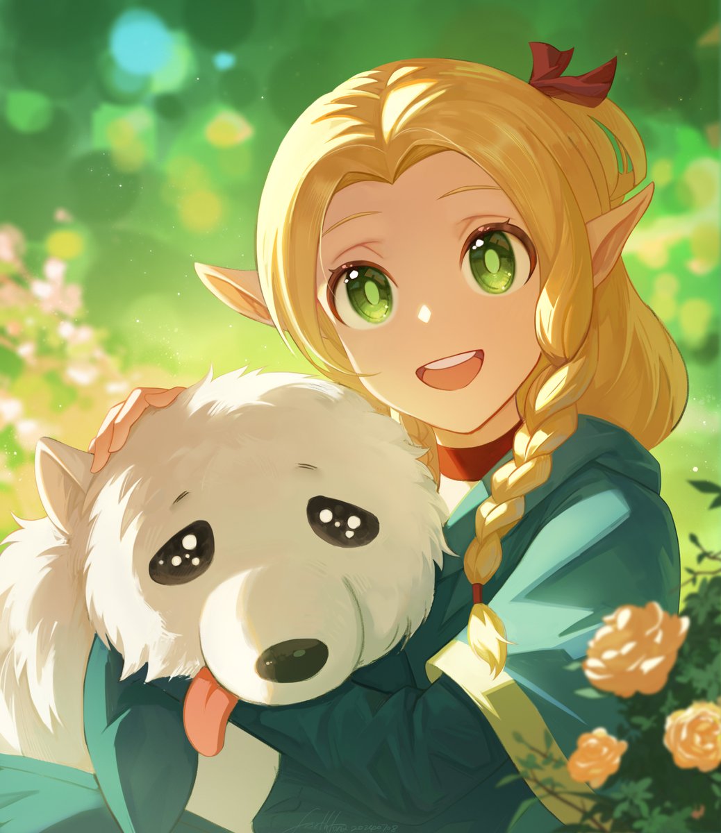 weirdforthfona's tweet image. #DungeonMeshi #marcille light and shadow practice