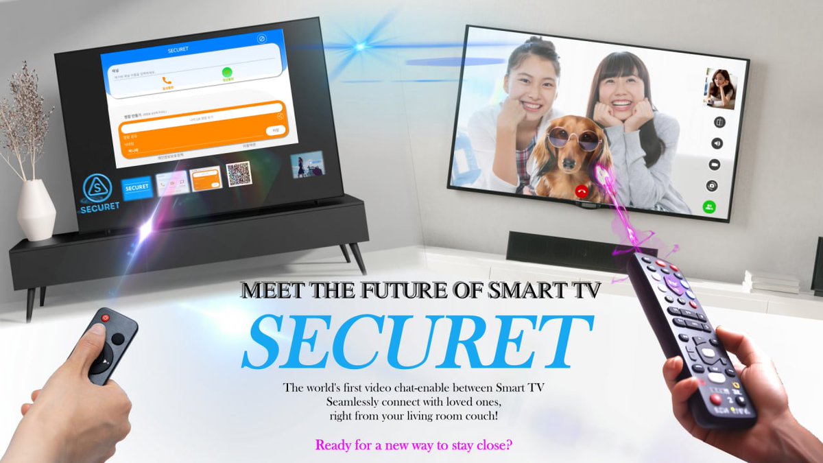 Stay connected with Securet on your TV! 📺💬

Make HD video calls right on the big screen and switch easily between all your devices! 📲💻🖥

🤖Securet on Google Play: play.google.com/store/apps/det…

#Securet #VideoCalls #StayConnected #SmartTV #TechInnovation #SAY