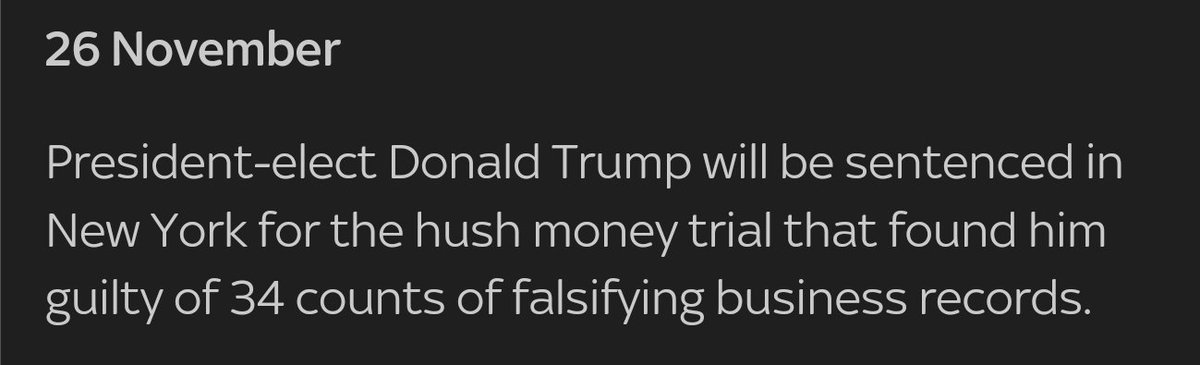 Sorry but nobody in America sees anything wrong with the sentence 'the president-elect will be sentenced for a crime he committed'?