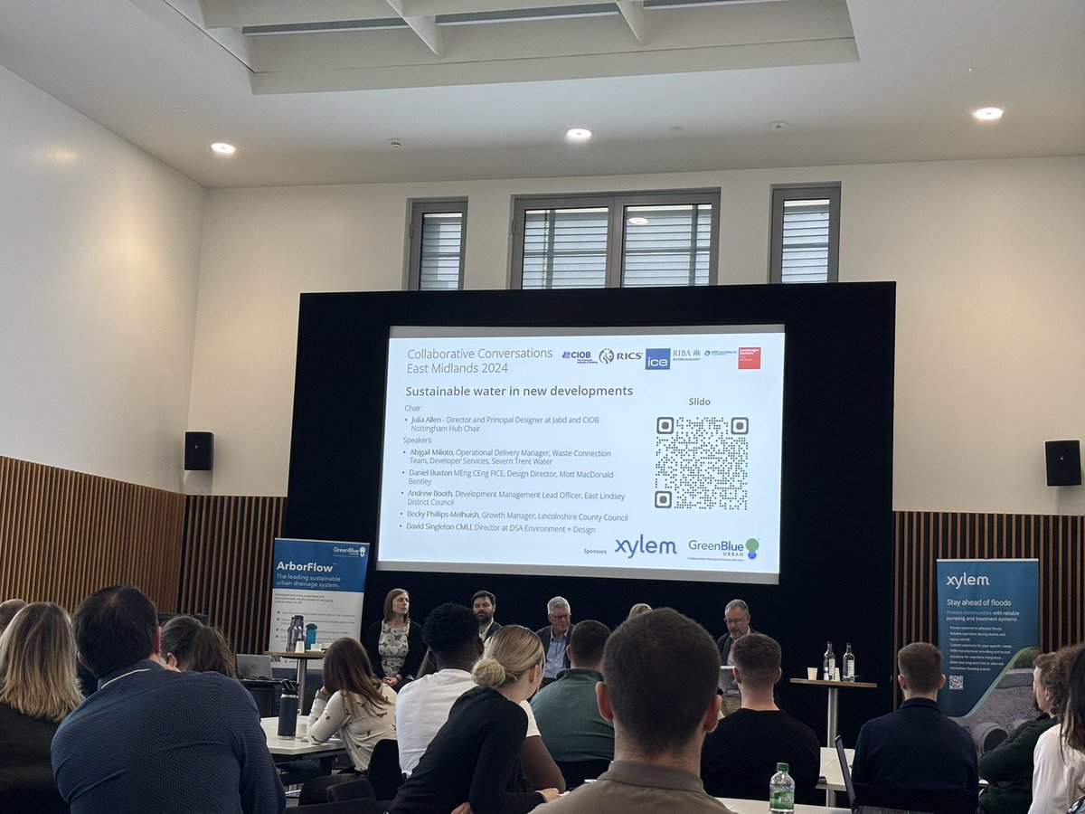 Lixu_Liu's tweet photo. Taking a productive break to learn from the ‘Sustainable Water Management in New Developments’ event at Nottingham Trent University. https://t.co/vkJhFbKWjj