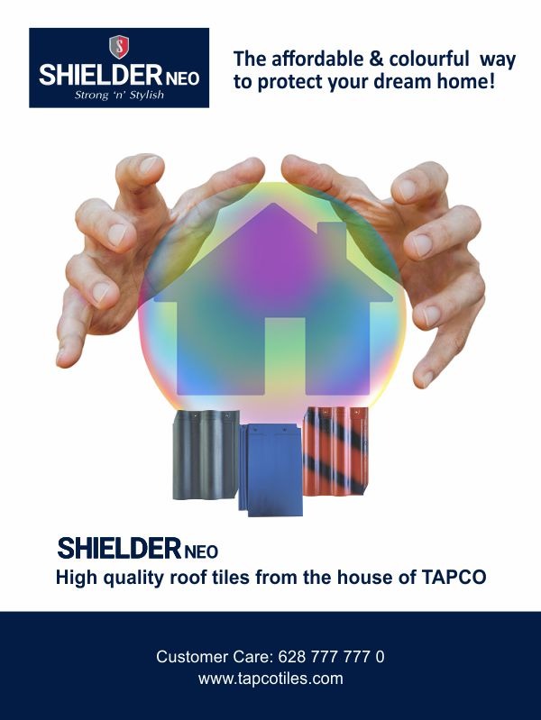 The affordable and colourful way to protect your dream  home. SHIELDER Neo- the economy range of roof tiles from the house of TAPCO

For all business inquiries, Please reach out to us
+91 9388773717
Visit - tapcotiles.com

#rooftiles #roofing #roofs #buildingmaterials