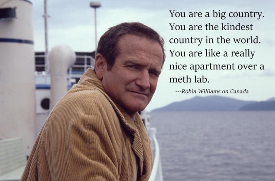 ThatEricAlper's tweet photo. Robin Williams on Canada https://t.co/1ZQlZAdpRp