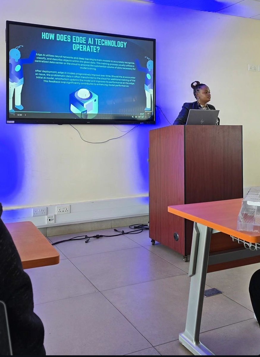 Brenda Mwaura (@_brendamwaura) on Twitter photo The second session that I attended by <a href="/mutharu_tabitha/">Tabitha Mutharu</a> on Transforming Mobile Apps with edge AI and Augmented Reality. In this session we explored the future of mobile development through groundbreaking trends in AI/ML including edge AI,real time processing and AR. The second session that I attended by <a href="/mutharu_tabitha/">Tabitha Mutharu</a> on Transforming Mobile Apps with edge AI and Augmented Reality. In this session we explored the future of mobile development through groundbreaking trends in AI/ML including edge AI,real time processing and AR.