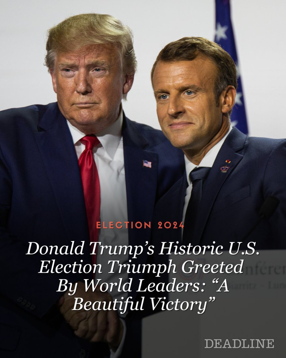 Donald Trump has hailed a new “golden age of America” after all but sealing a historic victory over Kamala Harris in the U.S. presidential election — and now world leaders are reacting to his triumph.

French President Emmanuel Macron, who was known for taking a pragmatic