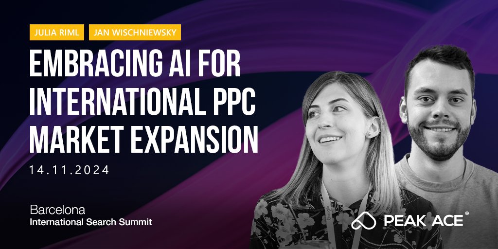 🌍 Ready to see how AI is reshaping international branding? Join Julia Riml and Jan Wischniewsky at the Webcertain International Search Summit for an exclusive session on driving global impact with AI!

Tickets here: pa.ag/40kN8KL 😊