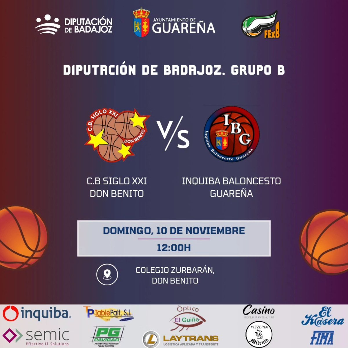 INQUIBA-Baloncesto Guareña tweet media