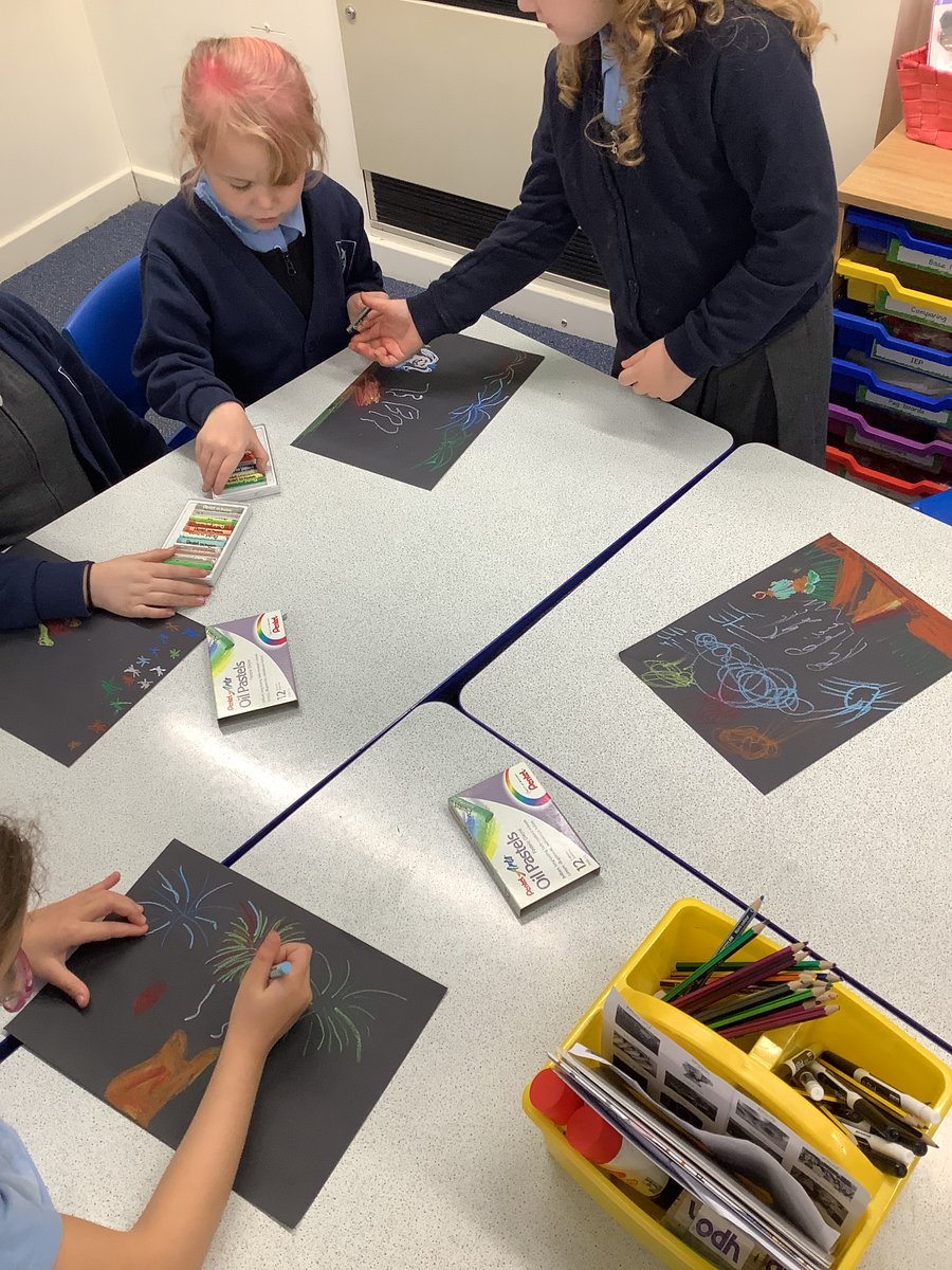 Year 2 have started learning about Guy Fawkes in History, creating a bonfire night scene and looking into King James I. #TPyear2history