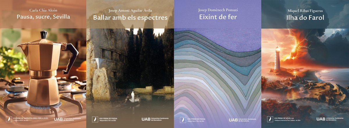 🔜Demà presentem els llibres guanyadors dels #Premisliteraris 2024 #UAB #Cerdanyola i les bases de l'edició pel 2025:

⏰13 h
📍<a href="/InstitutGorgs/">Institut Gorgs</a>
📚 Pausa, sucre, Sevilla / Ballar amb els espectres / Eixint de fer / Ilha do Farol
 🎭 Amb atuació de <a href="/PLANETAIMPRO/">Planeta Impro 🪐 Impro Show ®</a> 

Us hi esperem!