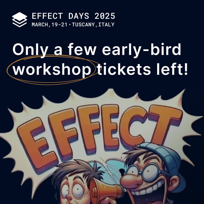Only a few early-bird workshop tickets left!