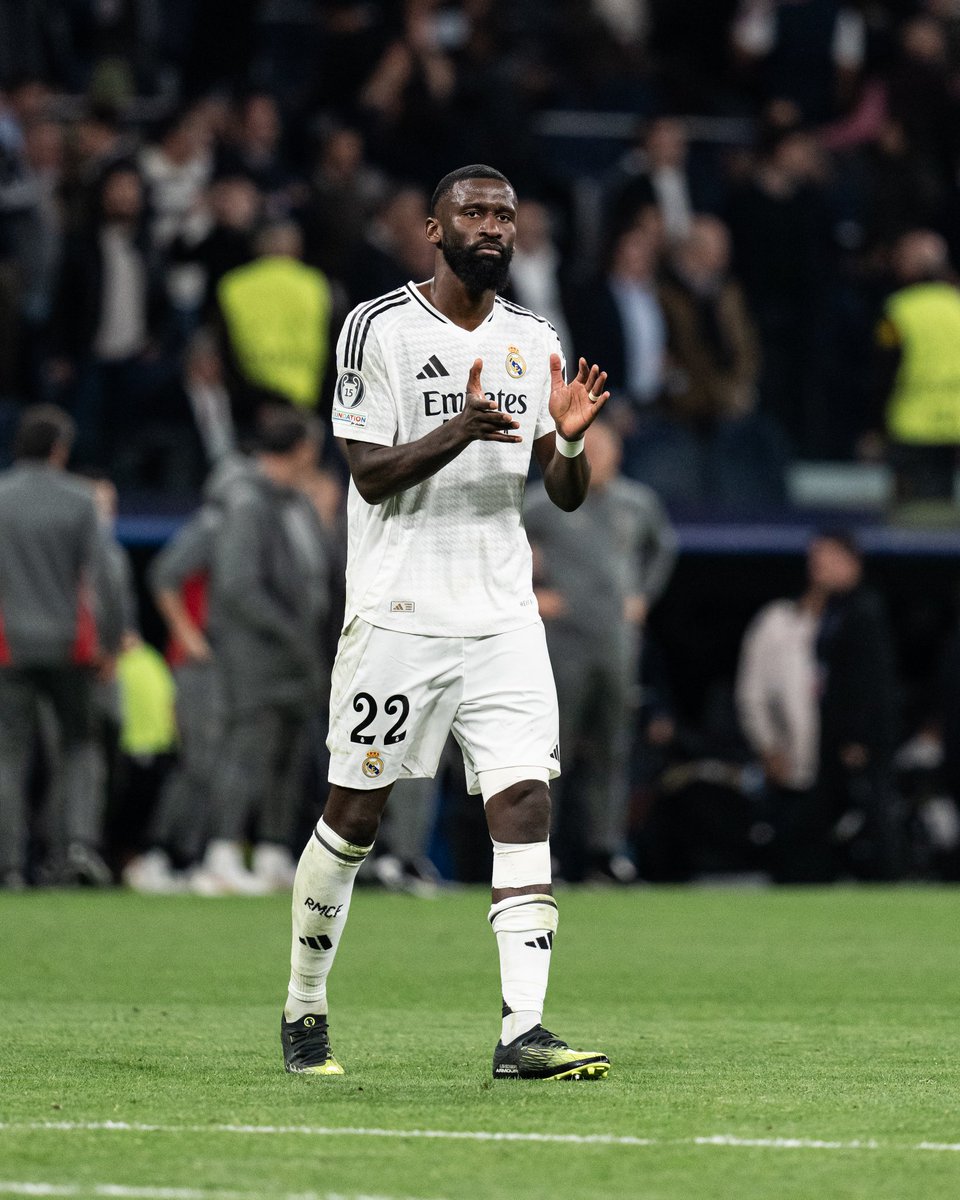 ToniRuediger's tweet photo. Frustrating game. But we have to get through this together - thanks a lot to all Madridistas for your support last night 🤍 #HalaMadrid #AlwaysBelieve #Hustle #alhamdulillah https://t.co/XeaMVhRjTZ
