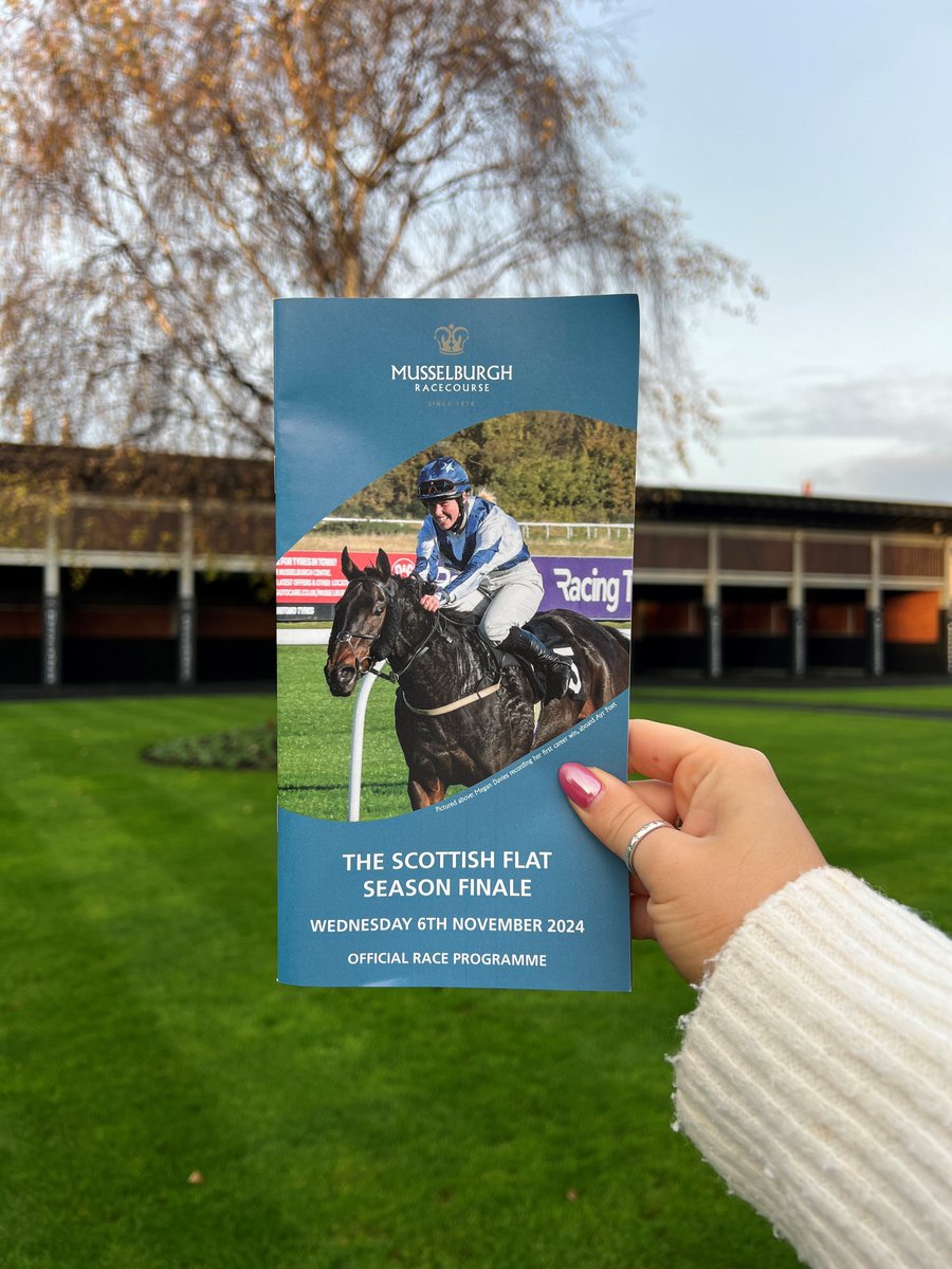Megan Davies is the cover-star of today's racecard!⭐️

View the FREE digital race programme ahead of the Scottish Flat Season Finale👇🏻🏴󠁧󠁢󠁳󠁣󠁴󠁿

⏰ Gates open: 11:30
🏇🏻 First race: 12:35
🏁 Last race: 15:20

🔗 bit.ly/3AwZchs