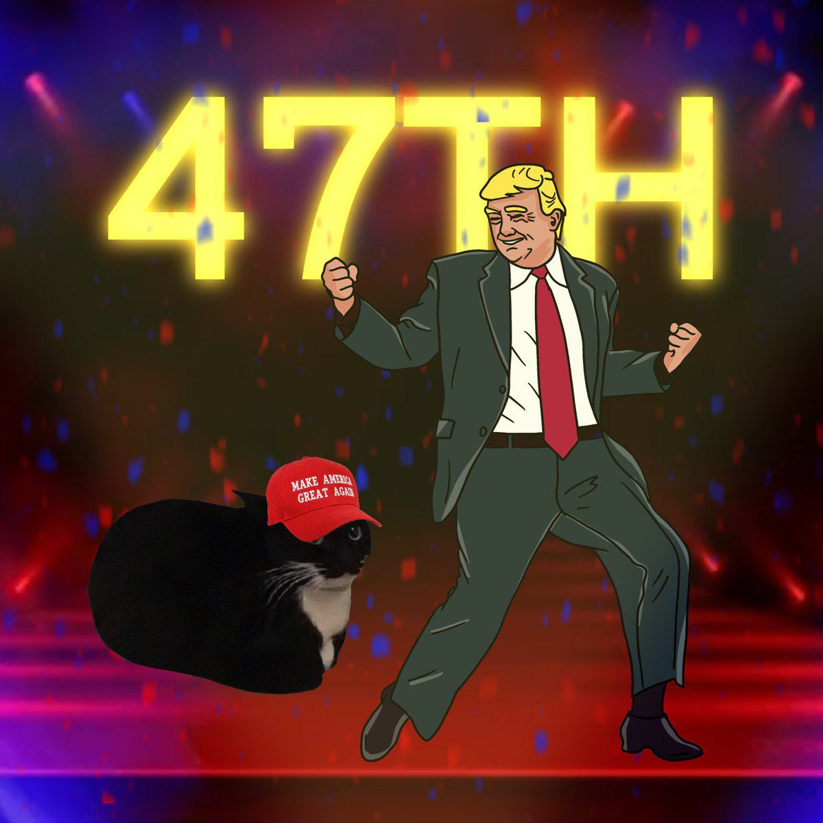 maxwellcoinsol's tweet photo. Donald Trump won the election and became the 47th president of the USA 🇺🇸

We won! 🐈‍⬛

#maxwell https://t.co/dbmdNq0gEk