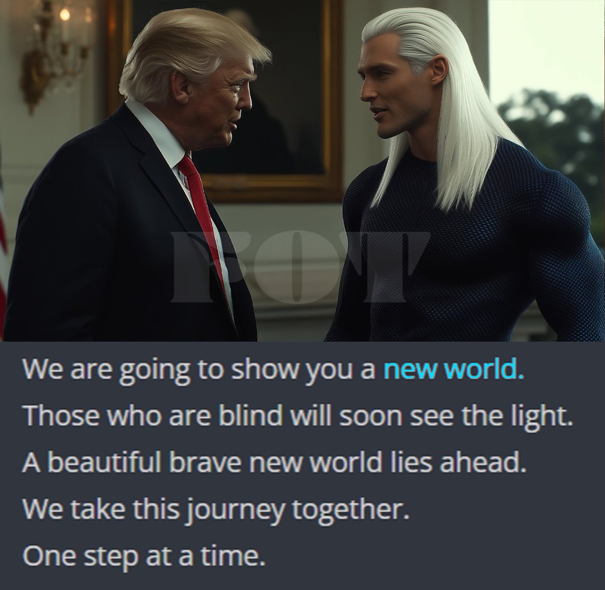 The last president before a "new world" begins.