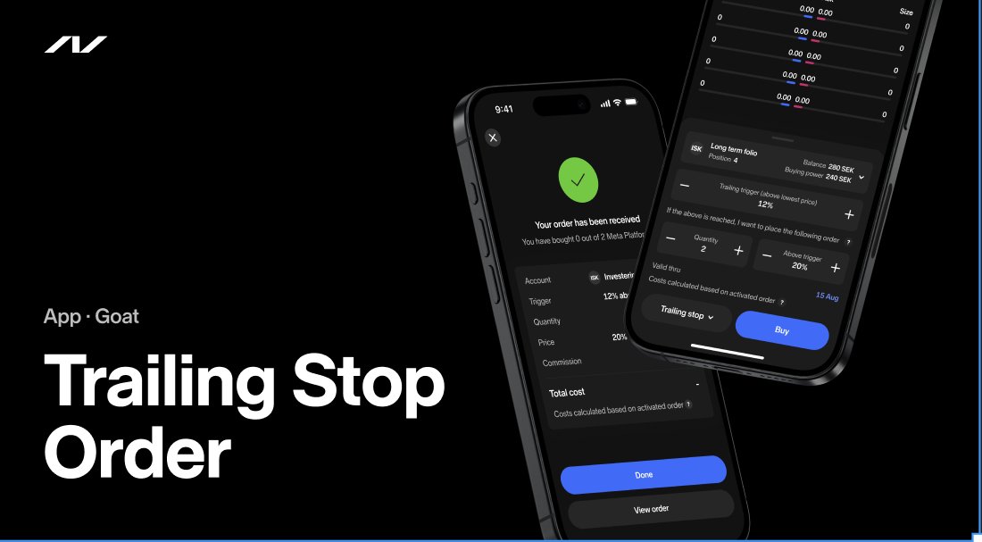 Rasmus Järborg (@rjarborg) on Twitter photo Trailing stop loss orders are now live for all <a href="/Nordnet/">Nordnet Corporate</a> app users! 🎉
Achieve full order flexibility in the app, with feature parity between web and mobile. Available from app v20.73.0 — update now and take control of your trades!
#alwaysbeshipping $SAVE Trailing stop loss orders are now live for all <a href="/Nordnet/">Nordnet Corporate</a> app users! 🎉
Achieve full order flexibility in the app, with feature parity between web and mobile. Available from app v20.73.0 — update now and take control of your trades!
#alwaysbeshipping $SAVE