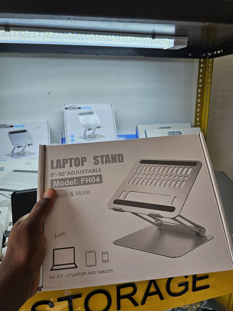 Epicrichgadgets's tweet photo. We have a variety of Laptop/Tablet/Phone stands available in store and for order.

Find us at Suite C8 at Bricks 'n' More Plaza, Plot no. 859, 6th Avenue Gwarinpa II Abuja FCT.

Call 09036807525 to order or email sales@epicrichgadgets.com. https://t.co/HZHCRDZKer