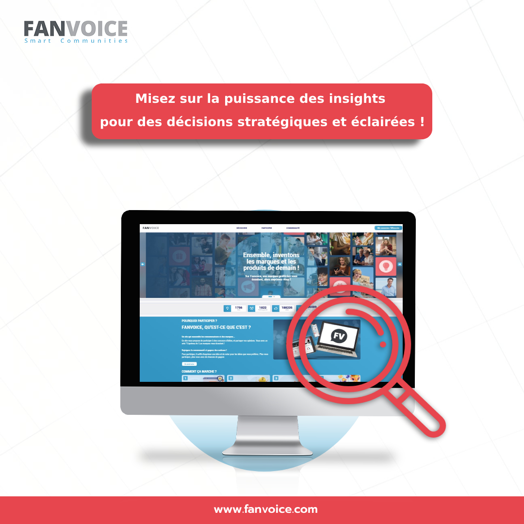 Misez sur la puissance des #insights pour des #décisions #stratégiques et éclairées !
Notre #plateforme tout-en-un permet de récolter des #données de valeur et de les analyser afin de mieux comprendre les #besoins et attentes de vos #clients et collaborateurs.