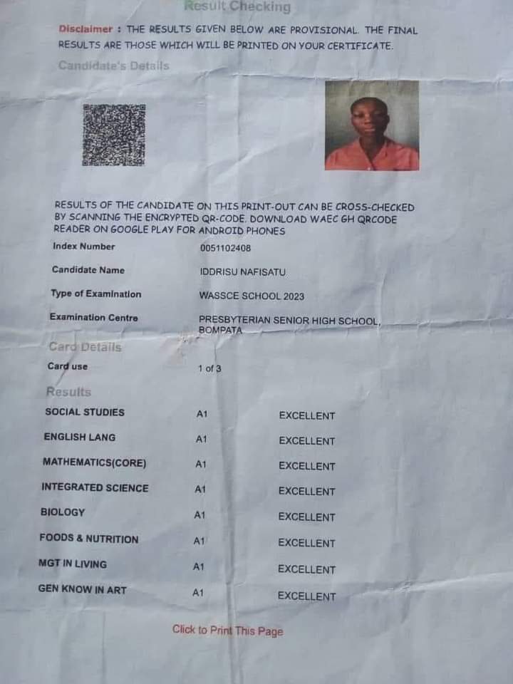 Ghana1992's tweet photo. Free SHS student from Bompata SHS
He sets record in WASSCE with 8As. https://t.co/W8oo0tluOu