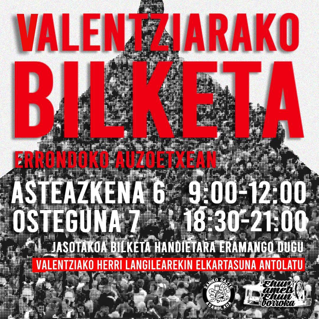 Errondokopiztuz's tweet photo. Sanitik Valentziako herri langilearekiko elkartasuna antolatzera dei egiten dugu. https://t.co/5T0XcvrVWv